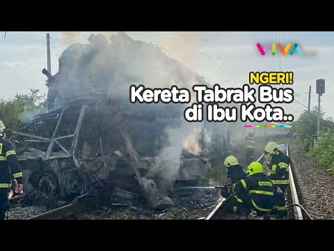 Gerbong Terbakar! 7 Orang Tewas dalam Kecelakaan Kereta Api di Ibu Kota