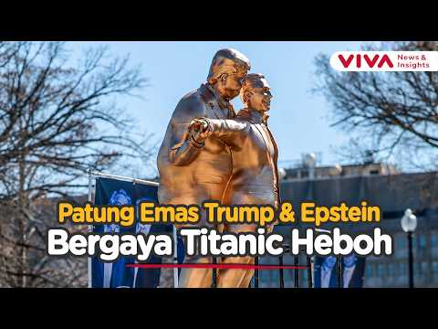 Karya Seni King of the World Soroti Hubungan Trump dan Epstein