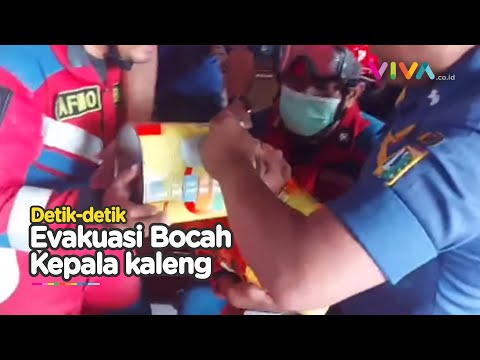 Haru! Petugas Damkar Kegirangan dan Peluk Bocah 5 Tahun Usai 'Terpenjara' Dalam Kaleng