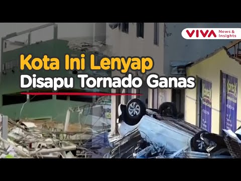 Porak-Poranda Dihantam Tornado, Ribuan Warga Kehilangan Rumah