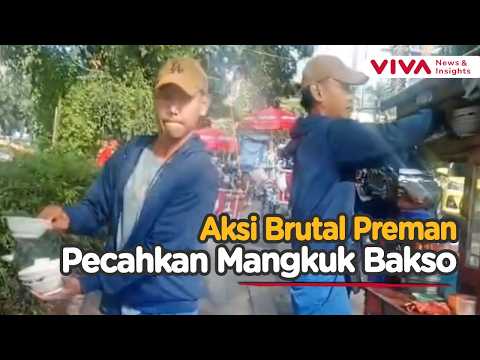 Viral! Preman Tanah Abang Pecahkan Mangkuk Bakso dan Positif Narkoba