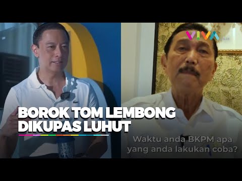 PEDAS! Luhut Semprot Tom Lembong: Jangan Geer! Anda Curhat ke Saya