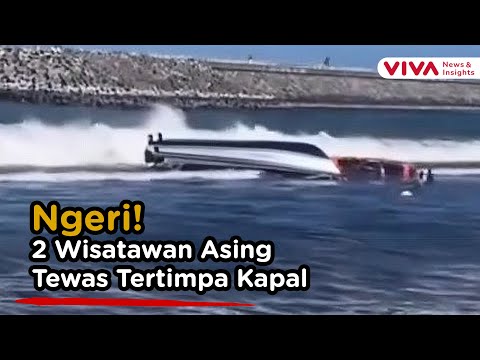 Menegangkan! Warga Nekat Trobos Ombak Besar Demi Evakuasi Korban di Pantai Sanur Bali