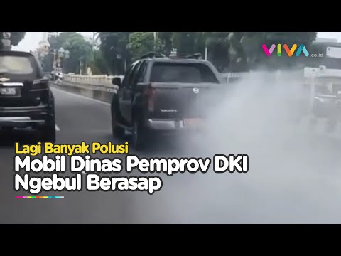 HEBOH Mobil Pelat Merah Pemprov DKI Kotori Udara, Sopir Kena Sanksi