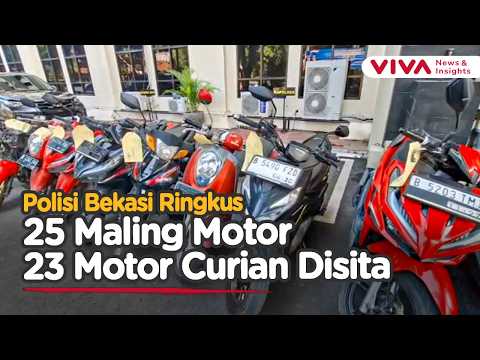 Detik-Detik Penggerebekan Maling Motor oleh Resmob Bekasi