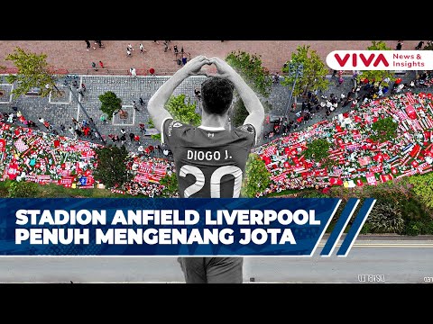 Suporter Beri Penghormatan Terakhir untuk Diogo Jota di Stadion Anfield Liverpool