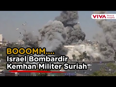 Detik-detik Rudal Israel Hantam Markas Militer Suriah di Pusat Kota!