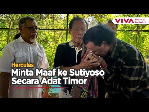 Cium Tangan Bang Yos, Hercules Sampaikan Permintaan Maaf