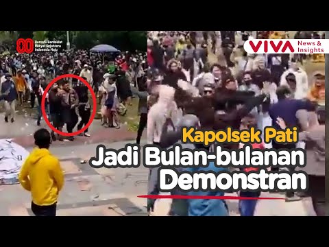 Detik - detik Mencekam! Kapolsek Pati Babak Belur Diamuk Massa