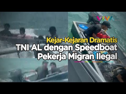 Bak Action Film, TNI AL Kejar Speedboat Pekerja Migran Ilegal