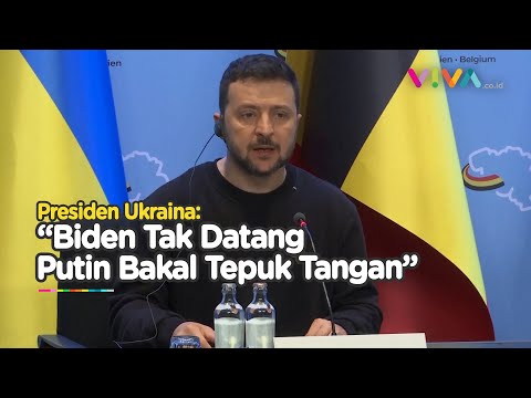 Sindiran Zelensky Terhadap Joe Biden: Putin akan Bertepuk Tangan