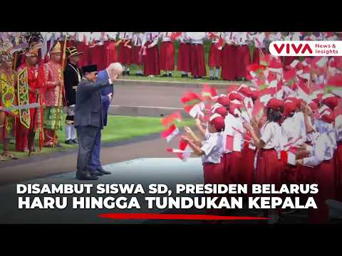 Momen Haru Anak SD Sambut Presiden Belarus, Lukashenko Terhenti lalu Tundukkan Kepala