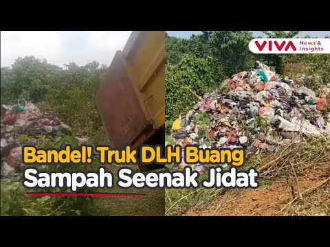 Aksi Nakal Truk Dinas Lingkungan Hidup Bikin Warga Geram