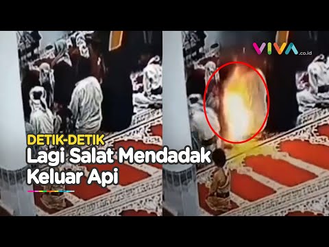 Pengendali Api Hijrah? Terbakar Pas Salat, Sejumlah Jemaah Auto Kabur