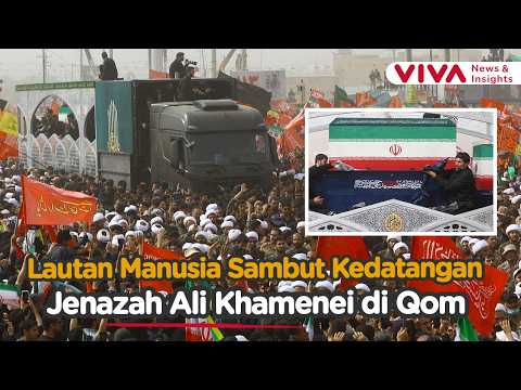 Peti Jenazah Ali Khamenei Dipindahkan di Qom, Disambut Puluhan Ribu Warga
