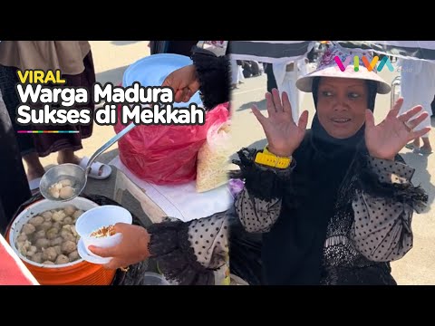 Viral! Seorang Emak-emak Asal Indonesia Jualan Bakso Kaki Lima di Arafah Mekkah