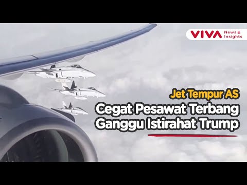 Aksi Jet Tempur AS Cegat 11 Pesawat Dekati Lokasi Trump Beristirahat