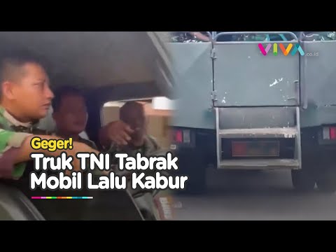 Truk TNI PAM VVIP Tabrak Mobil, Prajurit Ogah Ganti Rugi?