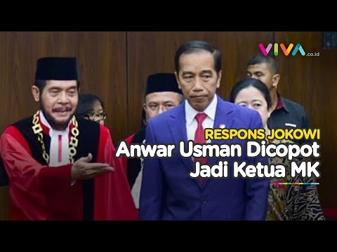 Komentar Jokowi Soal Pencopotan Anwar Usman dari Ketua MK