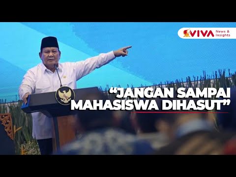 Khawatir Mahasiswa Dihasut Oknum Iri Indonesia Maju, Prabowo Titip ke Mendikti