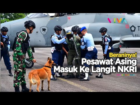 Terobos Langit NKRI, Pesawat Asing Dikejar Jet Tempur F-16 TNI