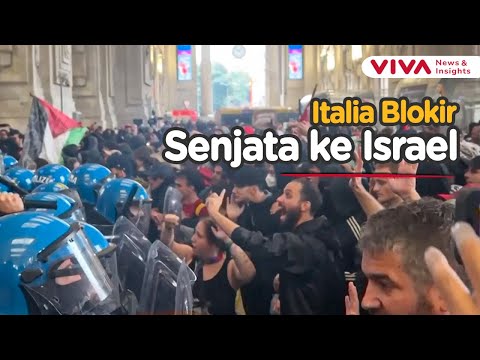 Ricuh di Milan, Polisi Bentrok dengan Demonstran Pro-Palestina