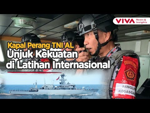 Aksi Gagah Kapal Perang TNI AL di Latihan Super Garuda Shield 2025
