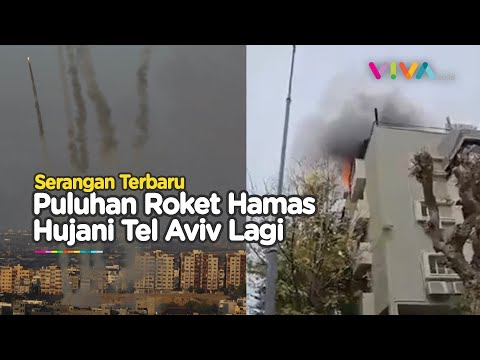 Tel Aviv Nyaris 'Runtuh' Dihantam Puluhan Roket Hamas