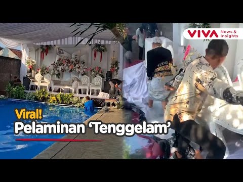 Pelaminan Amblas, Resepsi Pernikahan Bak Kolam Ikan