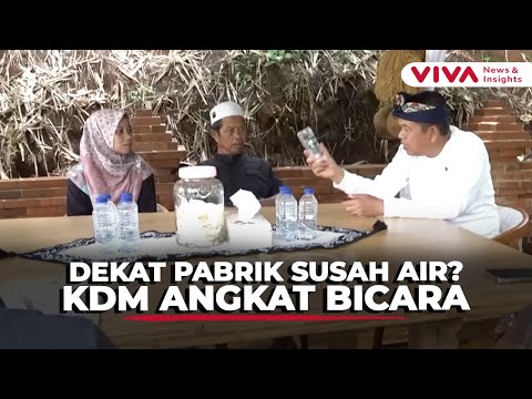 Dedi Mulyadi Mau Warga Sekitar Pabrik Bisa Nikmatin Air Seperti Minum Aqua