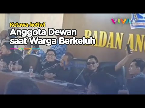 Tingkah Cengengesan Anggota Dewan Saat Rakyat Sampaikan Aspirasi