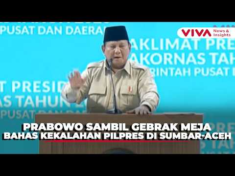 Prabowo Cerita Kalah di Sumbar-Aceh, Cara Memberantas Korupsi