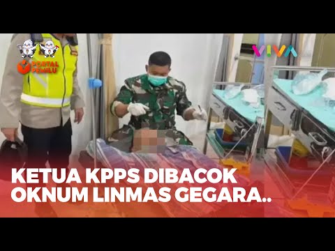 Ketua KPPS Dibacok Linmas Saat Penghitungan Suara