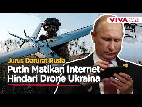 Putin Ambil Langkah Ekstrem, Internet Dibatasi Saat Ancaman Drone Meningkat