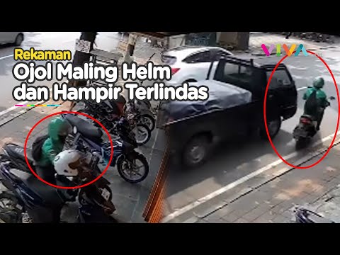 Ojol Diserempet Pikap Usai Maling Helm, Endingnya