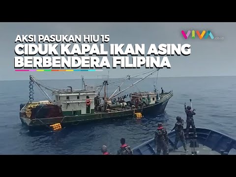 Terdeteksi Mencuri! Hiu 15 Cegat Kapal Bendera Filipina di Laut Sulawesi