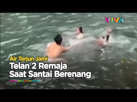 VIDEO! Detik-detik Remaja Hilang Misterius di Air Terjun, Nasibnya Tragis