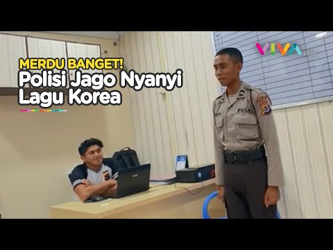 GOKIL! Polisi Nyanyi Lagu Korea dengan Fasih, Dipuji Jutaan Warganet