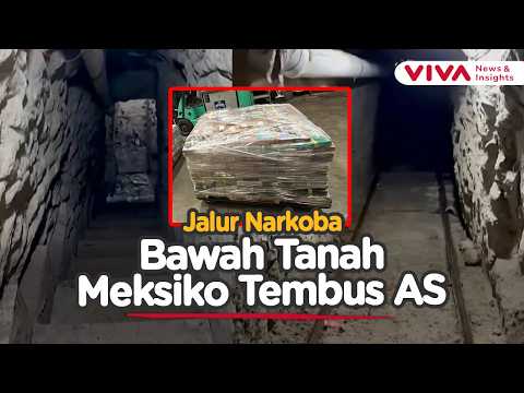 Penampakan Jalur Narkoba di Bawah Tanah Sepanjang Hampir 600 Meter Dilengkapi Lift