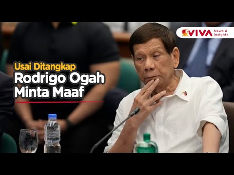 Eks Presiden Filipina Rodrigo Duterte Buka Suara Usai Ditangkap