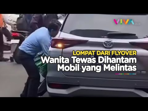 TRAGIS! Wanita Lompat dari Flyover dan Tertabrak Mobil di Ancol
