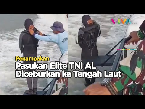Bikin Syok! Begini Latihan Pasukan Elite TNI AL Kopaska di Laut Lepas