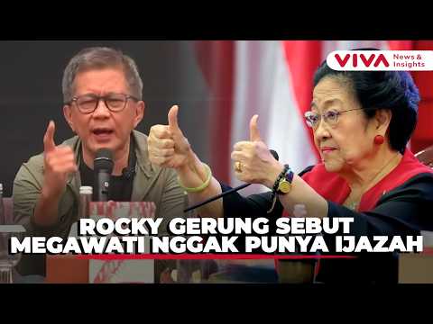 Rocky Gerung Blak-blakan Megawati Tak Pernah Netral