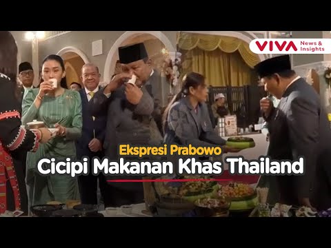 Prabowo Jelajahi UMKM dan Makanan-Budaya Thailand