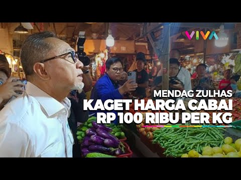 Mendag Zulhas Keliling Pasar Kramat Jati Cek Harga Bapok