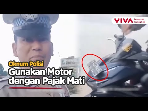 Momen Kocak Polisi Ditilang Balik Warga Gegara Gak Pakai Spion hingga Pelat Mati