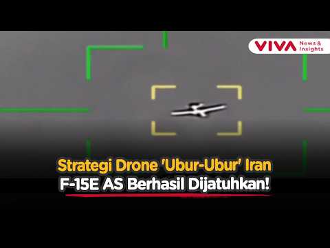 Formasi Ubur-ubur! Begini Cara Iran Gunakan Kawanan Drone Jatuhkan F-15E Punya AS