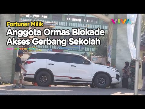 Dendam Kesumat! Fortuner Milik Anggota Ormas Blokade Sekolah