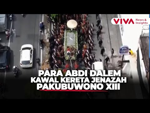 Momen Kirab Adat Iringi Jenazah Raja Solo Pakubuwono XII Menggunakan Kereta Pralaya