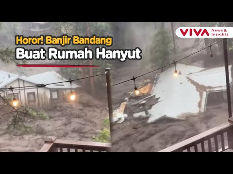Video Banjir Bandang Mexico Kacau Balau, 3 Orang Hilang
